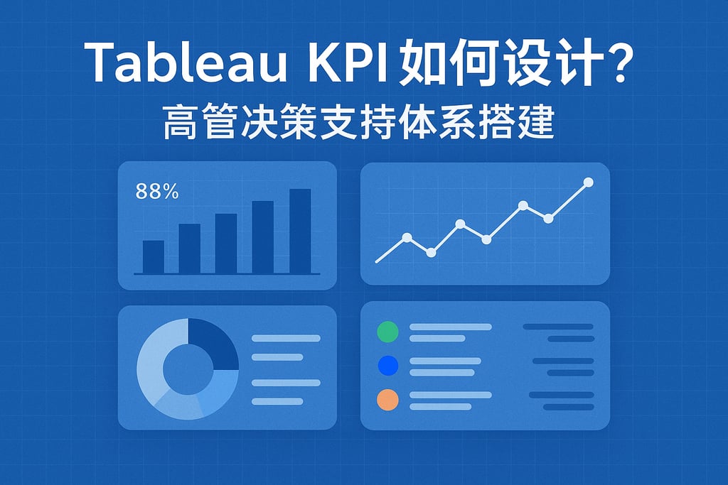 Tableau KPI如何设计？高管决策支持体系搭建